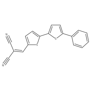 2-((5'-Phenyl-[2,2'-bithiophen]-5-yl)methylene)malononitrile Structure