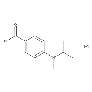 4-[Methyl(propan-2-yl)amino]benzoic acid hydrochloride结构式