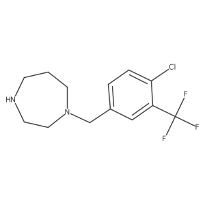 1-{[4-Chloro-3-(trifluoromethyl)phenyl]methyl}-1,4-diazepane Structure