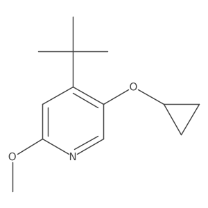 4-Tert-butyl-5-cyclopropoxy-2-methoxypyridine结构式