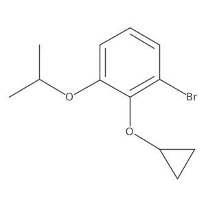 1-Bromo-2-cyclopropoxy-3-isopropoxybenzene结构式