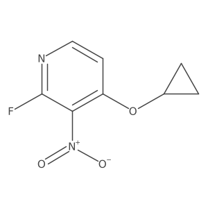 4-Cyclopropoxy-2-fluoro-3-nitropyridine Structure