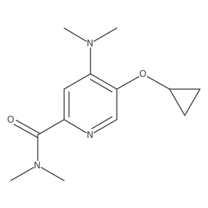 5-Cyclopropoxy-4-(dimethylamino)-N,N-dimethylpicolinamide结构式