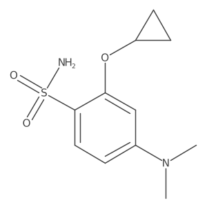 2-Cyclopropoxy-4-(dimethylamino)benzenesulfonamide Structure