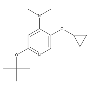 2-Tert-butoxy-5-cyclopropoxy-N,N-dimethylpyridin-4-amine Structure