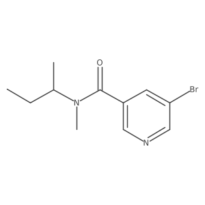 5-bromo-N-(sec-butyl)-N-methylnicotinamide Structure