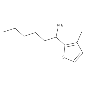 1-(3-Methylthiophen-2-yl)hexan-1-amine结构式