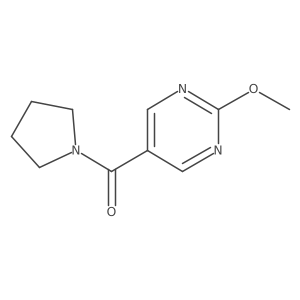 (2-Methoxypyrimidin-5-yl)(pyrrolidin-1-yl)methanone结构式