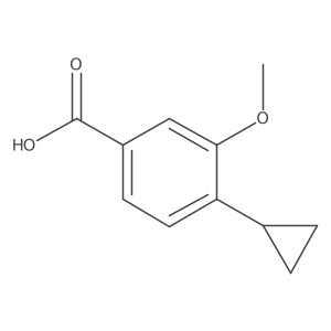 4-Cyclopropyl-3-methoxybenzoic acid结构式