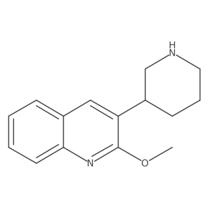 2-Methoxy-3-(piperidin-3-yl)quinoline结构式