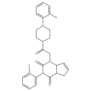 3-(2-fluorophenyl)-1-{2-[4-(2-fluorophenyl)piperazin-1-yl]-2-oxoethyl}-1H,2H,3H,4H-thieno[3,2-d]pyrimidine-2,4-dione Structure