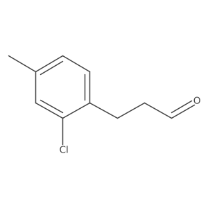 3-(2-Chloro-4-methylphenyl)propanal Structure
