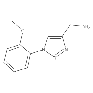 (1-(2-methoxyphenyl)-1H-1,2,3-triazol-4-yl)methanamine结构式
