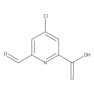 4-Chloro-6-formylpyridine-2-carboxylic acid Structure
