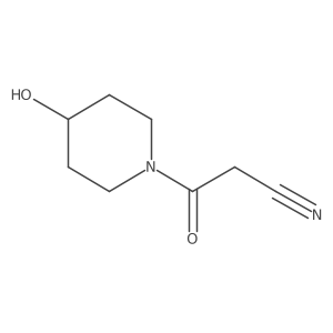 3-(4-Hydroxypiperidin-1-yl)-3-oxopropanenitrile结构式