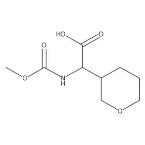 (S)-2-((Methoxycarbonyl)amino)-2-((S)-tetrahydro-2H-pyran-3-yl)acetic acid结构式