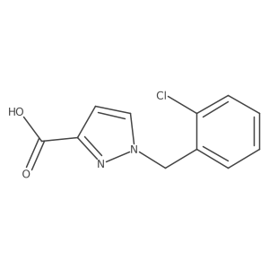 1-(2-chlorobenzyl)-1H-pyrazole-3-carboxylic acid Structure