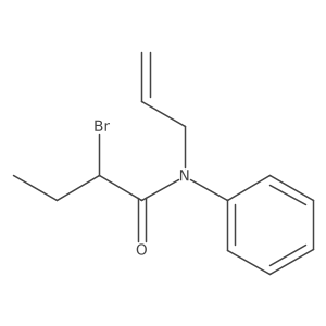 2-bromo-N-phenyl-N-(prop-2-en-1-yl)butanamide结构式