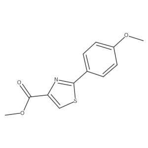 Methyl 2-(4-Methoxyphenyl)thiazole-4-carboxylate Structure