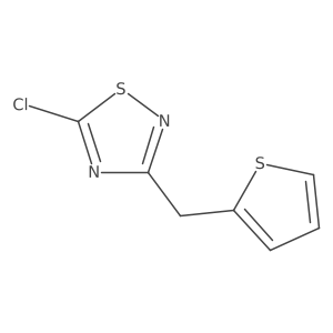 5-Chloro-3-(thiophen-2-ylmethyl)-1,2,4-thiadiazole结构式