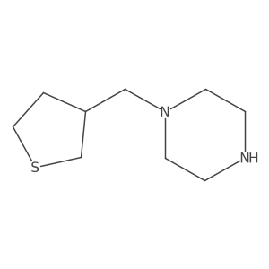 1-((Tetrahydrothiophen-3-yl)methyl)piperazine结构式