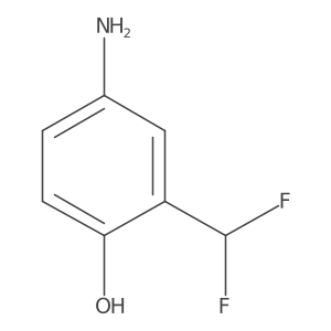 4-Amino-2-(difluoromethyl)phenol结构式