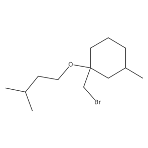 1-(Bromomethyl)-1-(isopentyloxy)-3-methylcyclohexane结构式