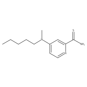 2-Pyridinecarbothioamide, 4-(methylpentylamino)- Structure