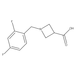 1-[(2,4-Difluorophenyl)methyl]azetidine-3-carboxylic acid Structure
