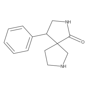 4-Phenyl-2,7-diazaspiro[4.4]nonan-1-one结构式
