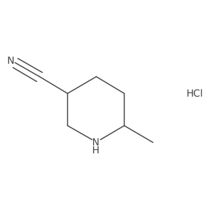 6-Methyl-3-piperidinecarbonitrile Hydrochloride结构式