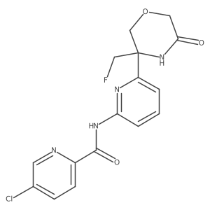 5-Chloro-pyridine-2-carboxylic acid [6-(3-fluoromethyl-5-oxo-morpholin-3-yl)-pyridin-2-yl]-amide Structure