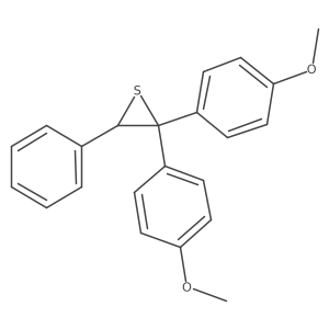 2,2-Bis(4-methoxyphenyl)-3-phenylthiirane结构式