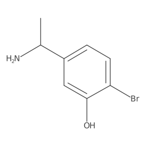 (R)-5-(1-Aminoethyl)-2-bromophenol Structure