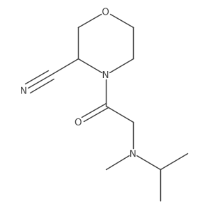 4-{2-[Methyl(propan-2-yl)amino]acetyl}morpholine-3-carbonitrile Structure