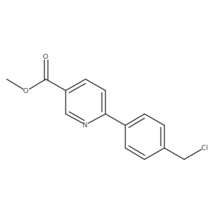 Methyl 6-(4-(chloromethyl)phenyl)nicotinate Structure