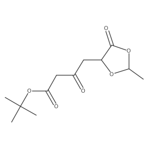 Tert-butyl 4-(2-methyl-5-oxo-1,3-dioxolan-4-yl)-3-oxobutanoate Structure
