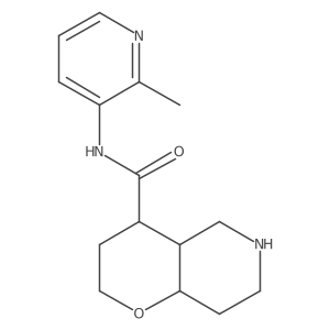 (4R,4aS,8aR)-N-(2-methylpyridin-3-yl)octahydro-2H-pyrano[3,2-c]pyridine-4-carboxamide结构式