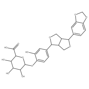 Sesamin monocatechol 4-glucoronide结构式
