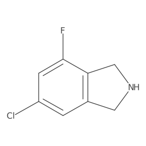 6-Chloro-4-fluoroisoindoline结构式