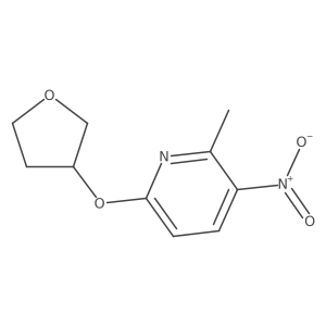 2-Methyl-3-nitro-6-(tetrahydrofuran-3-yloxy)pyridine结构式