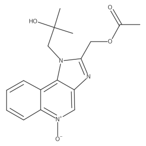 2-(Acetoxymethyl)-1-(2-hydroxy-2-methylpropyl)-1H-imidazo[4,5-c]quinoline 5-oxide Structure