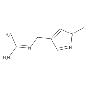 1-[(1-Methyl-4-pyrazolyl)methyl]guanidine结构式