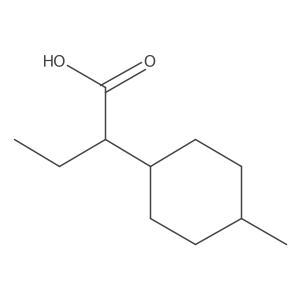 2-(4-Methylcyclohexyl)butanoic acid Structure