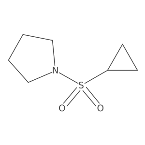 1-(Cyclopropanesulfonyl)pyrrolidine结构式