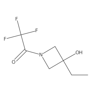 1-(3-Ethyl-3-hydroxyazetidin-1-yl)-2,2,2-trifluoroethan-1-one Structure