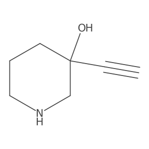3-Ethynylpiperidin-3-ol结构式