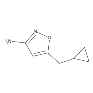 5-(Cyclopropylmethyl)-1,2-oxazol-3-amine Structure