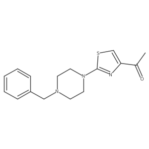 1-[2-(4-Benzylpiperazin-1-yl)-1,3-thiazol-4-yl]ethan-1-one Structure