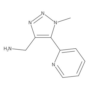 [1-methyl-5-(pyridin-2-yl)-1H-1,2,3-triazol-4-yl]methanamine Structure